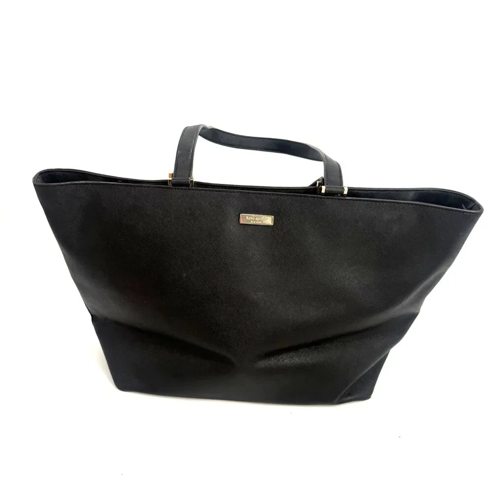 Kate Spade New York Women's Jules Newbury Lane Briar Leather Black Tote Office